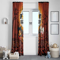 Coquette Pumpkin Halloween Window Curtain It's Spooky Season LT05 - Wonder Print Shop