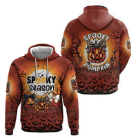 Coquette Pumpkin Halloween Zip Hoodie It's Spooky Season LT05 - Wonder Print Shop