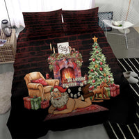 Funny Christmas Bedding Set Naughty Santa Im Laying On Your Present - Wonder Print Shop