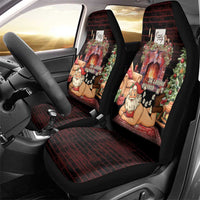 Funny Christmas Car Seat Cover Naughty Santa Im Laying On Your Present - Wonder Print Shop