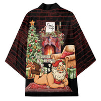 Funny Christmas Kimono Naughty Santa Im Laying On Your Present - Wonder Print Shop