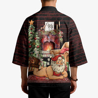 Funny Christmas Kimono Naughty Santa Im Laying On Your Present - Wonder Print Shop