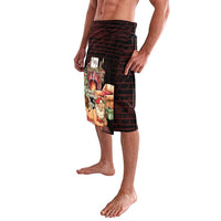 Funny Christmas Lavalava Naughty Santa Im Laying On Your Present - Wonder Print Shop