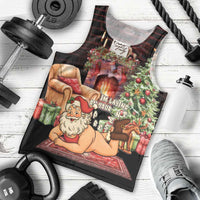 Funny Christmas Men Tank Top Naughty Santa Im Laying On Your Present - Wonder Print Shop