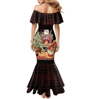 Funny Christmas Mermaid Dress Naughty Santa Im Laying On Your Present - Wonder Print Shop