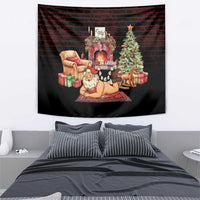 Funny Christmas Tapestry Naughty Santa Im Laying On Your Present - Wonder Print Shop