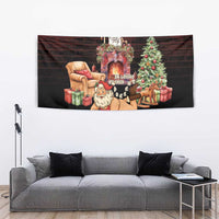 Funny Christmas Tapestry Naughty Santa Im Laying On Your Present - Wonder Print Shop