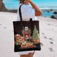 Funny Christmas Tote Bag Naughty Santa Im Laying On Your Present - Wonder Print Shop