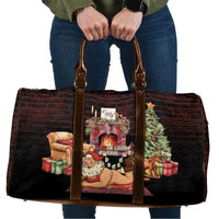 Funny Christmas Travel Bag Naughty Santa Im Laying On Your Present - Wonder Print Shop