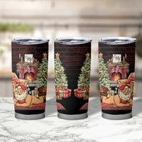Funny Christmas Tumbler Cup Naughty Santa Im Laying On Your Present - Wonder Print Shop