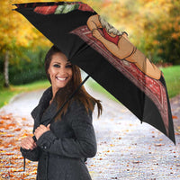 Funny Christmas Umbrella Naughty Santa Im Laying On Your Present - Wonder Print Shop