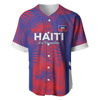 Custom Les Grenadiers Haiti Football Baseball Jersey Tropical Vibes - Wonder Print Shop
