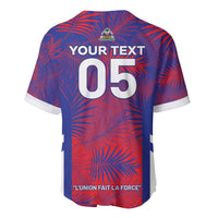 Custom Les Grenadiers Haiti Football Baseball Jersey Tropical Vibes - Wonder Print Shop