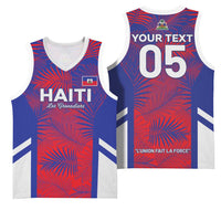 Custom Les Grenadiers Haiti Football Basketball Jersey Tropical Vibes - Wonder Print Shop