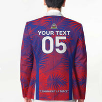 Custom Les Grenadiers Haiti Football Blazer Tropical Vibes - Wonder Print Shop
