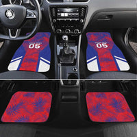 Custom Les Grenadiers Haiti Football Car Mats Tropical Vibes - Wonder Print Shop
