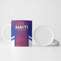 Custom Les Grenadiers Haiti Football Ceramic Mug Tropical Vibes - Wonder Print Shop