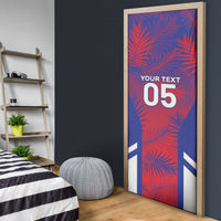 Custom Les Grenadiers Haiti Football Door Cover Tropical Vibes - Wonder Print Shop