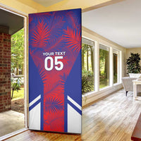 Custom Les Grenadiers Haiti Football Door Cover Tropical Vibes - Wonder Print Shop