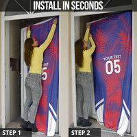 Custom Les Grenadiers Haiti Football Door Cover Tropical Vibes - Wonder Print Shop