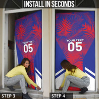 Custom Les Grenadiers Haiti Football Door Cover Tropical Vibes - Wonder Print Shop