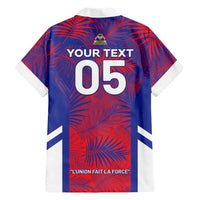 Custom Les Grenadiers Haiti Football Family Matching Mermaid Dress and Hawaiian Shirt Tropical Vibes - Wonder Print Shop