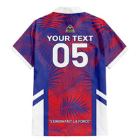 Custom Les Grenadiers Haiti Football Family Matching Mermaid Dress and Hawaiian Shirt Tropical Vibes - Wonder Print Shop