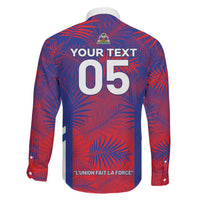 Custom Les Grenadiers Haiti Football Family Matching Mermaid Dress and Hawaiian Shirt Tropical Vibes - Wonder Print Shop