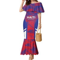 Custom Les Grenadiers Haiti Football Family Matching Mermaid Dress and Hawaiian Shirt Tropical Vibes - Wonder Print Shop