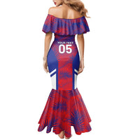 Custom Les Grenadiers Haiti Football Family Matching Mermaid Dress and Hawaiian Shirt Tropical Vibes - Wonder Print Shop