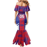 Custom Les Grenadiers Haiti Football Family Matching Mermaid Dress and Hawaiian Shirt Tropical Vibes - Wonder Print Shop
