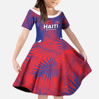 Custom Les Grenadiers Haiti Football Family Matching Summer Maxi Dress and Hawaiian Shirt Tropical Vibes - Wonder Print Shop