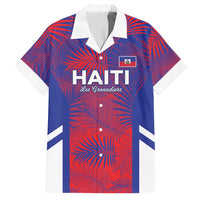 Custom Les Grenadiers Haiti Football Hawaiian Shirt Tropical Vibes - Wonder Print Shop