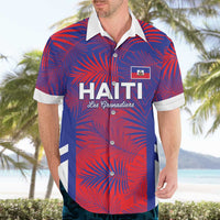 Custom Les Grenadiers Haiti Football Hawaiian Shirt Tropical Vibes - Wonder Print Shop