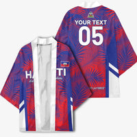 Custom Les Grenadiers Haiti Football Kimono Tropical Vibes - Wonder Print Shop
