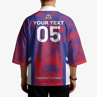 Custom Les Grenadiers Haiti Football Kimono Tropical Vibes - Wonder Print Shop