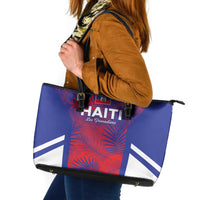 Les Grenadiers Haiti Football Leather Tote Bag Tropical Vibes - Wonder Print Shop