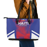 Les Grenadiers Haiti Football Leather Tote Bag Tropical Vibes - Wonder Print Shop