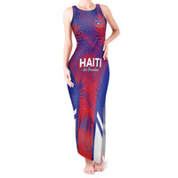 Custom Les Grenadiers Haiti Football Tank Maxi Dress Tropical Vibes - Wonder Print Shop