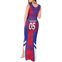 Custom Les Grenadiers Haiti Football Tank Maxi Dress Tropical Vibes - Wonder Print Shop