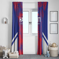 Les Grenadiers Haiti Football Window Curtain Tropical Vibes - Wonder Print Shop