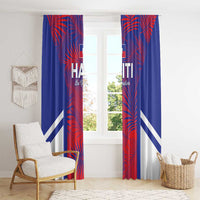 Les Grenadiers Haiti Football Window Curtain Tropical Vibes - Wonder Print Shop