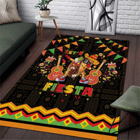 Mexico Cinco De Mayo Area Rug Let's Fiesta Dabbing Taco