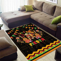 Mexico Cinco De Mayo Area Rug Let's Fiesta Dabbing Taco