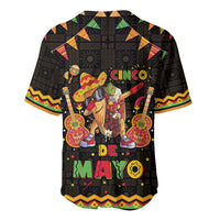 Mexico Cinco De Mayo Baseball Jersey Let's Fiesta Dabbing Taco