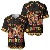 Mexico Cinco De Mayo Baseball Jersey Let's Fiesta Dabbing Taco
