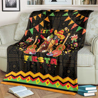 Mexico Cinco De Mayo Blanket Let's Fiesta Dabbing Taco