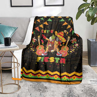Mexico Cinco De Mayo Blanket Let's Fiesta Dabbing Taco