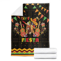 Mexico Cinco De Mayo Blanket Let's Fiesta Dabbing Taco