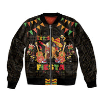 Mexico Cinco De Mayo Bomber Jacket Let's Fiesta Dabbing Taco